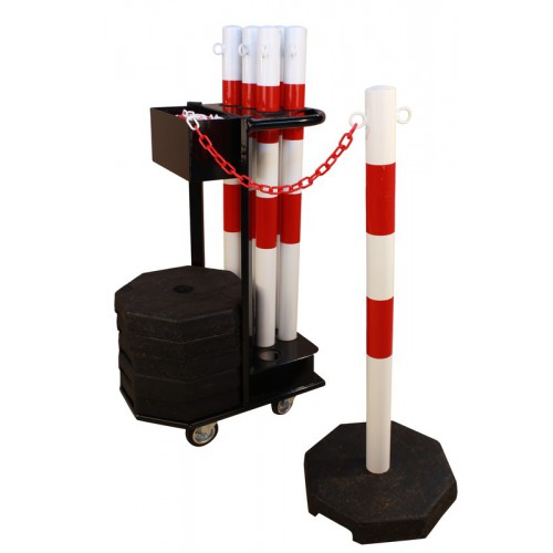 Wygrodzenie łańcuchowe przestawne na wózku KPS-TG-RW