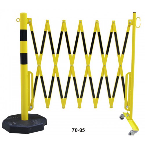 Wygrodzenie nożycowe przemośne z podstawą